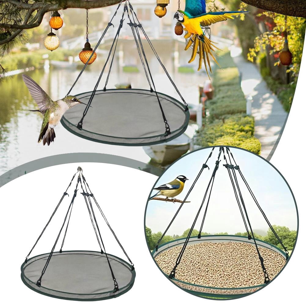 Bird Feeder Debris Tray Oshhni Practical Seed Hoop For Bee Photo Inspiration