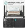 thumbnail image 4 of Songmics Home Wardrobe with Shelving and Hanging Space, Clothes Organizer, 54.3"W, 16.9"D, and 71.7"H, black, 4 of 7