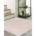 thumbnail image 4 of Unique Loom Kai Collection Area Rug - Warrior (5' 3" Square Pink/Ivory), 4 of 11