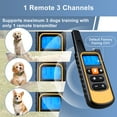 thumbnail image 4 of Dog Training Collar, Hootek 2600Ft Remote Electronic Dog Shock Collar with LED Light, Rechargeable E-Collar Waterproof Collars with 4 Training Modes for Large Medium Small Dog (8-120lbs), Yellow, 4 of 9