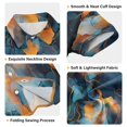 thumbnail image 3 of Dailycode Small Short Sleeve Button Down Shirts Dark Blue and Orange Marble Casual Shirt 3-10 Years, 3 of 9