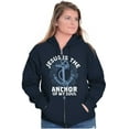 thumbnail image 4 of Jesus is the Anchor of My Soul Zip Up Hoodie Men's Women's Brisco Brands S, 4 of 6