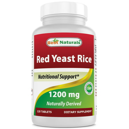Best Naturals Red Yeast Rice 1200 mg 120 Tablets (Best Natural Treatment For Depression)