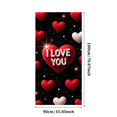 thumbnail image 3 of LUUFILx I Love You Valentines Day Romantic Backdrop Banner Decoration Photography Props Party Supplies Background Valentine's Day Decor Wedding, 3 of 8