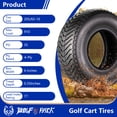 thumbnail image 4 of Set 4 WOLF PACK 205/65-10 Golf Cart Tires Non-Directional Tubeless Tire Multi-Terrain Tire with Superior Traction and Mud-Resistant Self-Cleaning Tread Design for Long-Lasting Performance, 4 of 6