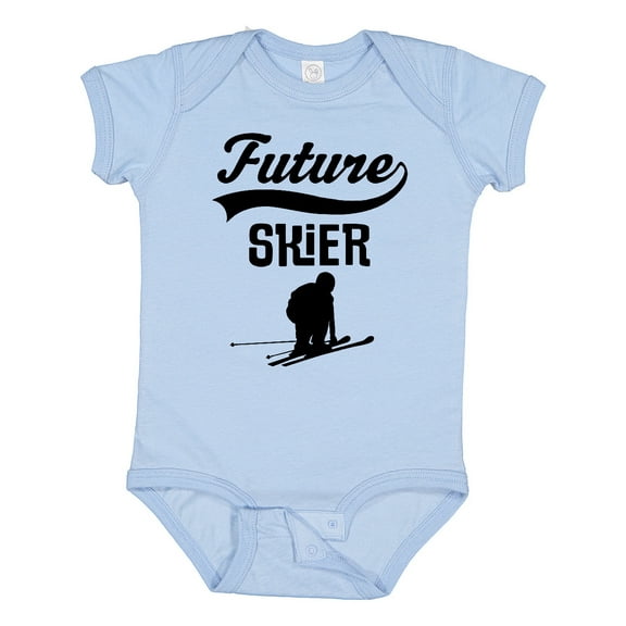 Inktastic Skiing Future Skier Boys or Girls Baby Bodysuit