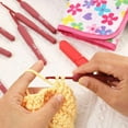 thumbnail image 3 of 9Pcs Aluminum Crochet Hook For 2.0mm-6.0mm Ergonomic Handle Crochet Hook, 3 of 12