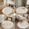 thumbnail image 5 of Small Round Rug 3Ft, Country Leaves Non-Slip Washable Circle Rugs Carpet, Vintage Farmhouse Botanical Rustic Indoor Outdoor Rug Floor Mats Throw Runner for Bedroom Living Room Bathroom, 5 of 8