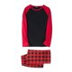 thumbnail image 2 of Blusa y pantalones con estampado a cuadros para hombre y papá, ropa familiar, pijamas, blusa y pantalones de poliéster, 2 of 5