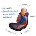 thumbnail image 5 of Honeii Vibrant Hummingbird Watercolor Art for Car Seat Covers Full Set, Seat Covers for Cars, Car Seat Protector Waterproof, Leather Car Seat Cushion-1, 5 of 9