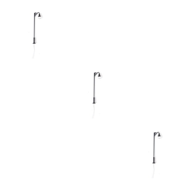 Injueey Modelo Farola Micro LED Luz ferroviaria Artesanía de un solo cabezal Lámpara de pista Juguetes Type1 NO1