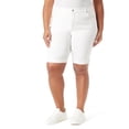 thumbnail image 1 of Shorts Gloria Vanderbilt Amanda Bermuda de Tiro Alto Blanco Vintage, 1 of 1