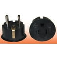 thumbnail image 2 of 3PK European Asian Schuko Plug Adapter - USA to Europe / Asia American to Euro, 2 of 3