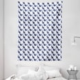 thumbnail image 1 of Paisley Tapestry, Abstract Folkloric with Floral Artistic Ornaments Illustration, Wall Hanging for Bedroom Living Room Dorm Decor, 60W X 80L Inches, Royal Blue White and Multicolor, by Ambesonne, 1 of 2
