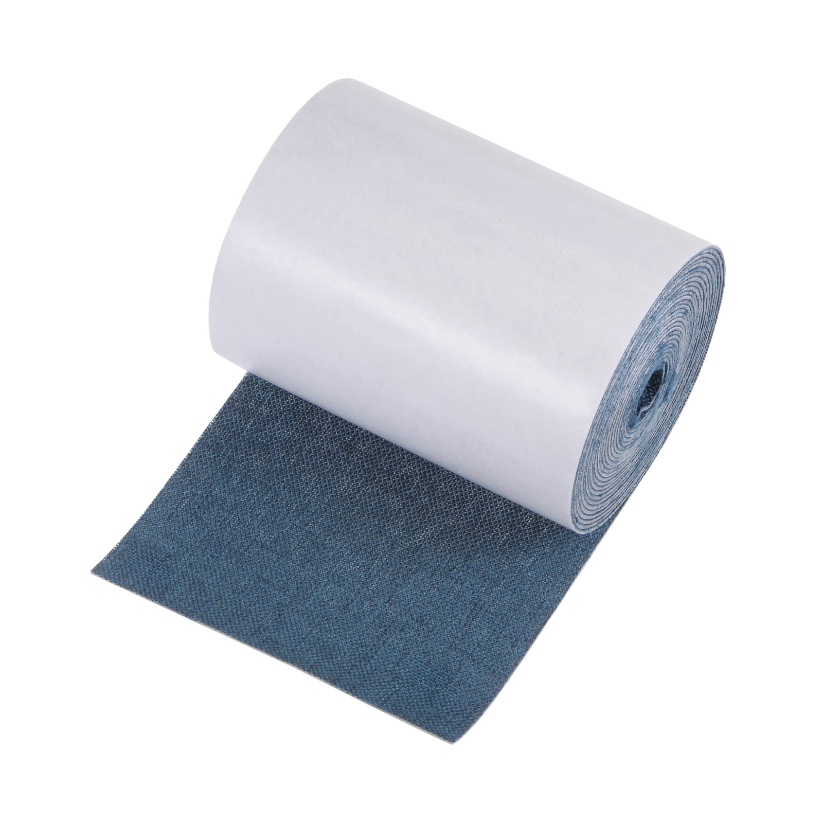 Uxcell Linen Repair Patches Self-Adhesive Fine Linen Couch Fabric Patches Tape Can Be Used for Furniture Dark Blue 3"x118"