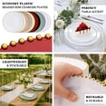 thumbnail image 4 of Efavormart 10-Pack Economy Plastic Charger Plates 13" Round Clear Beaded Rim - Stylish Dinner Party Serving Plates, 4 of 4