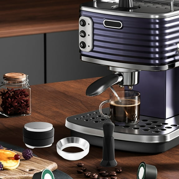 Stainless Steel Spring Loaded Calibrated Coffee Tamper Set Portable Espresso Accessories Kit Fits Espresso Coffee Machines and Portafilters