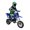 Blue, variant on Aqmeifen Kids Mini 49cc Gas Dirt Bike 2-Stroke Ride-on Pocket Motorcycle up to 25mph (Blue)