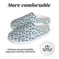 thumbnail image 6 of Kdxio Nautical Theme Anchors Women's Men's Slippers Plush Slip-On House Slipper for Winter Indoor Soft Cushion Non-slip Fluffy Slides Slippers-13, 6 of 7
