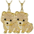 thumbnail image 1 of Colgantes con Dije DogNeck25 2Pzas Pomeranian Dorado Metal Cadena y Dije, 1 of 4