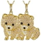 thumbnail image 1 of Colgantes con Dije DogNeck25 2Pzas Pomeranian Dorado Metal Cadena y Dije, 1 of 4