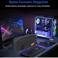 thumbnail image 4 of Carrying Case Compatible with for Nintendo Switch 2 / ROG Ally / Steam Deck, WaterProof Protective Carry Case, Double Zipper, Game Console Portable Travel Chest Bag for Cable, Adapters, 4 of 7