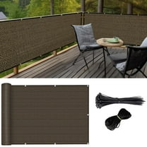 Balcony Privacy Screen Fence Cover 3.3ft x 9.9ft 90% Outdoor Sun Shade Cloth Apartments Railing Cover UV Protection for Home Balcony Garden Porch Deck