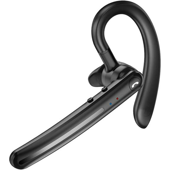 Wireless Earphone Ear-hook for iPhone 15/16/Plus/Pro/Pro Max/16e - Headphone Boom Mic Handsfree Single Headset Over The Ear Earbud