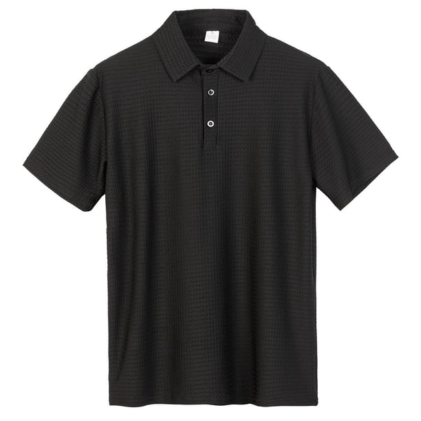 pstuiky camisetas para hombre, Blusa deportiva informal de manga corta con cuello vuelto para hombre ropa de hombre xl