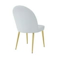 thumbnail image 2 of Gold Vera Chair Faux Leather White (Set of 2), 2 of 4