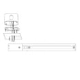 thumbnail image 2 of WAC Lighting H Track Aluminum Live End BX Connector in White, 2 of 3