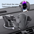 thumbnail image 2 of Upgraded Car Phone Mount - Super Stable 270° Rotatable Hook Holder with Strong Suction Cup, Universal Fit for All Smartphones 4-7.8 Inch, One-Hand Operation for Safe Driving (5.28x4.02x3.19in), 2 of 9