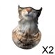 thumbnail image 1 of 2x Bandana Mascarilla Facial Transpirable Bufanda De Verano Enfriamiento De Hielo Polaina Para El Cuello Gato, 1 of 8