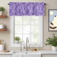 thumbnail image 2 of Purple Paisley Floral Valance Curtain for Windows Retro Abstract Watercolor Paisley Floral Rod Pocket Curtain Valances Short Window Treatments for Kitchen Bathroom Laundry Basement 42 x 18 Inch, 2 of 9