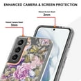 thumbnail image 4 of Feishell Case for Samsung Galaxy S23 6.1 inch,Fashion Flower Pattern Flexible Silicone Shockproof Cover for Women Girls Slim Transparent Phone Case Support Wireless Charging,F, 4 of 10