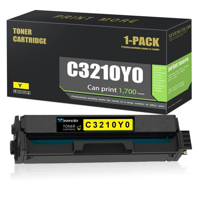 C3210Y0 Toner Cartridge 1 Yellow Replacement for Lexmark MC3224adwe