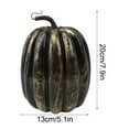 thumbnail image 2 of 7.9 Inch Large Artificial Pumpkins, Big Faux Foam Harvest Pumpkins for Fall Autumn Halloween Thanksgiving Seasonal Holiday Decor, 2 of 6