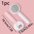 thumbnail image 3 of Bisitoy Cat Brush, Self Cleaning Slicker Dog Brush, Upgraded Dog Brush for Shedding Massaging and Grooming, Removes Loose Undercoat & Portable Comb (Blue), 3 of 3