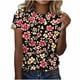 thumbnail image 1 of Camisas de Manga Larga para las Mujeres Suelto Ajuste Impreso Verano Sexy Cuello Redondo Superior, Poliéster Regular, 1 of 5