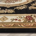 thumbnail image 2 of Pastoral Medallion Black French European Formal Traditional 8x11 8x10 (7'10" x 10'6") Area Rug, 2 of 6