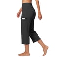 thumbnail image 5 of Women's Yoga Pants Workout Leggings Flare Casual Lounge Pants with Pockets High Waist and Tummy Control, M, 5 of 6