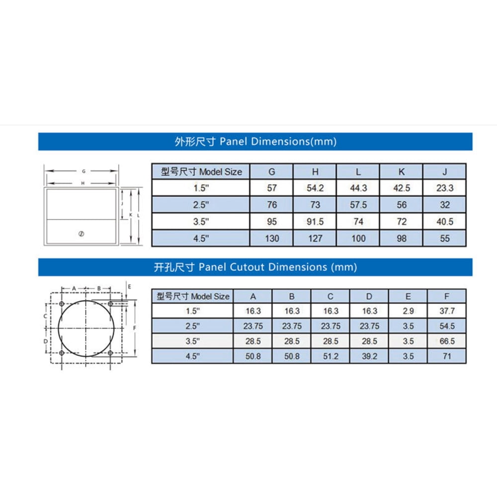 M20967-1 DC60V Domestic AC/DC Ammeter Voltmeter Lincoln Welding Machine Dedicated Pointer Meter