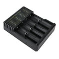thumbnail image 1 of Cargador de Batería de Li Ion, Tipo C USB 4 Cargador de Batería de Ranura para 26650 18500 18490 18350, 1 of 7