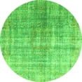 thumbnail image 1 of Ahgly Company Indoor Round Abstract Green Contemporary Area Rugs, 6' Round, 1 of 1