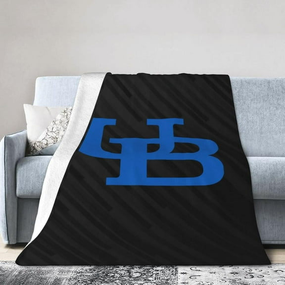University At Buffalo Logo Fleece Blanket, Very Soft Microfiber Flannel Blanket for Couch Warm and Cozy for All Seasons