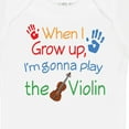 thumbnail image 4 of Inktastic Violinist Future Violin Music Player Boys or Girls Baby Bodysuit, 4 of 5