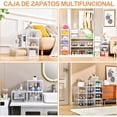 thumbnail image 4 of Caja Organizadora para Calzado Zapatos Tenis Sneakers Apilable Kit 4 Piezas Premium, 4 of 7