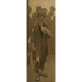 thumbnail image 2 of Fernand Pelez 9x18 Gold Ornate Wood Frame and Double Matted Museum Art Print Titled - Bite of Bread; Old Man in Rags, from the Front, Holding a Piece of Bread (1904), 2 of 4