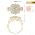 thumbnail image 4 of ANGARA Natural Diamond Cluster Engagement Ring in 14K Yellow Gold for Women (Size-3mm| Color-I-J| Clarity-I1-I2) | April Birthstone, Anniversary, Jewelry Gift for Women | Natural Diamond Ring, 4 of 9