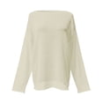 thumbnail image 6 of Womens Sweaters, Light Sweaters for Women Long Sleeve Crew Neck Lightweight Soft Knitted Pullover Blouse, 6 of 7